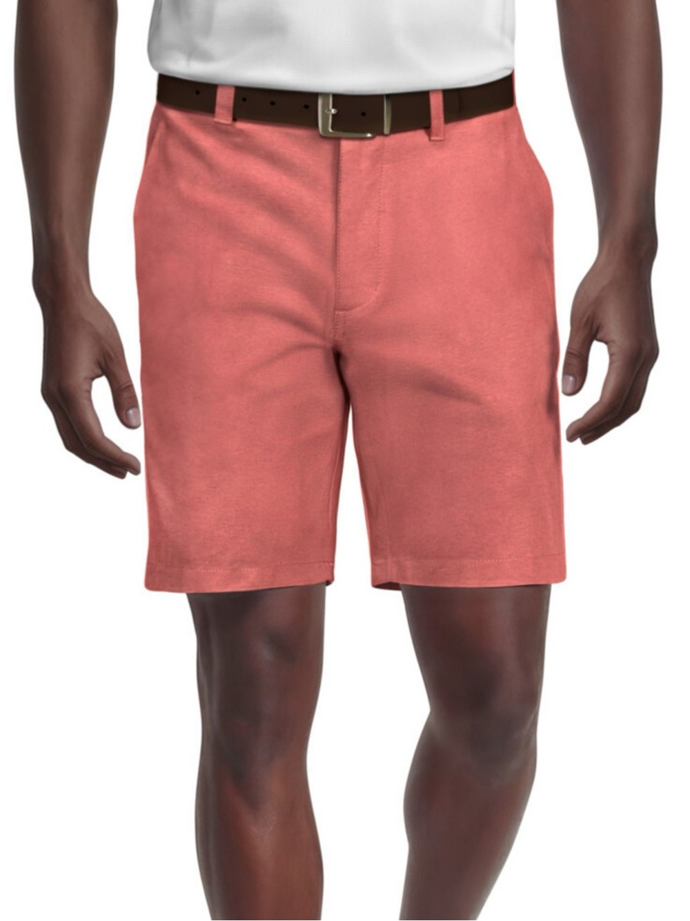 Grand Slam Men’s 9” Active Waistband Stretch Golf Shorts. Coral Pink. Sz: 42